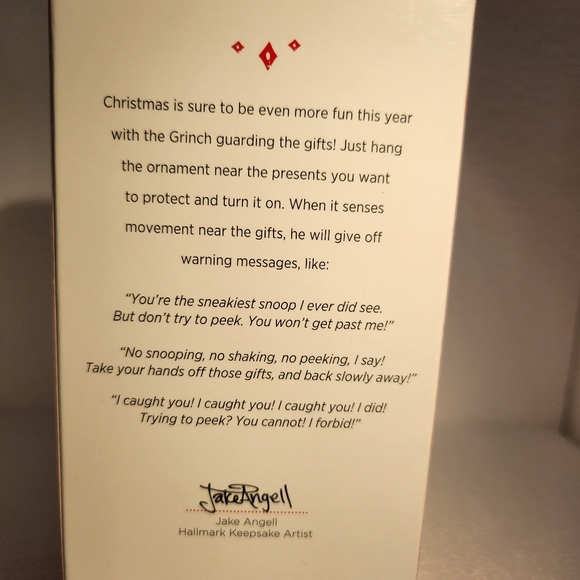 Hallmark Keepsake 2015 Grinch Peekbuster Magic motion-activated sound ornament - Picture 2 of 8